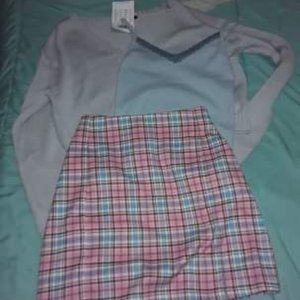 Brandy Melville Cotton candy cara skirt